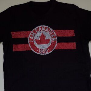 I am Canadian vintage style graphic T-shirt